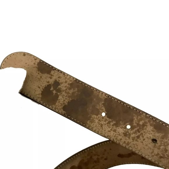 942189BB (S1) Gucci Belt Interlocking Black Leather - Picture 7 of 9